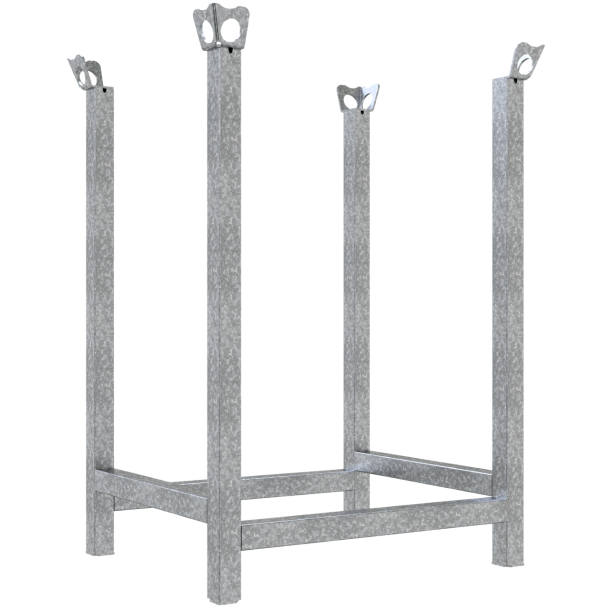 Stacking pallet | 0,68m x 0,52m x 0,90m | galvanised